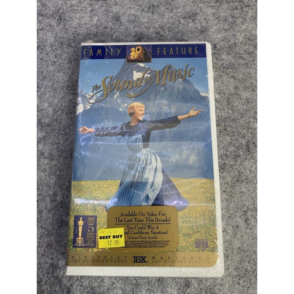 The Sound of Music 1996 VHS Clamshell Edition Sealed (slight break in plastic)
